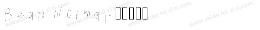 Beau Normal字体转换
